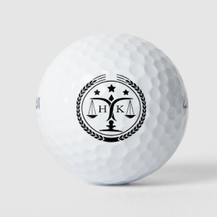 Black Justice Logo Monogram Golfballen
