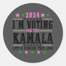 Black Kamala voor 2024 Campaign Sticker