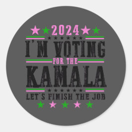 Black Kamala voor 2024 Campaign Sticker