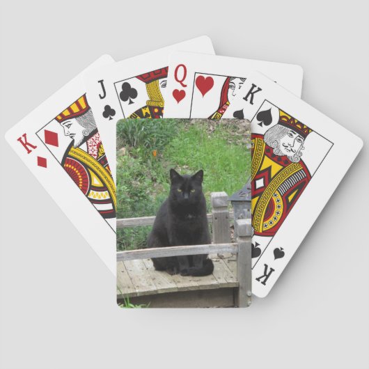 Black Kat Bridge-spelkaarten Pokerkaarten (Achterkant)