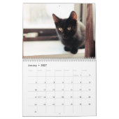 Black Katten Photo Wall Agenda Kalender (Jan 2027)