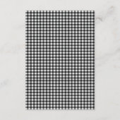 Black Kawaii Little Lamb Baby shower Informatiekaartje (Achterkant)