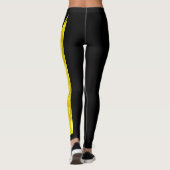 Black Kentucky Goldenrod State Flower Leggings (Achterkant)