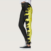 Black Kentucky Goldenrod State Flower Leggings (Links)