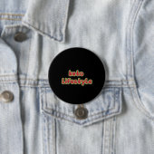 Black Keto Lifestyle Ronde Button 7,6 Cm (In situ)