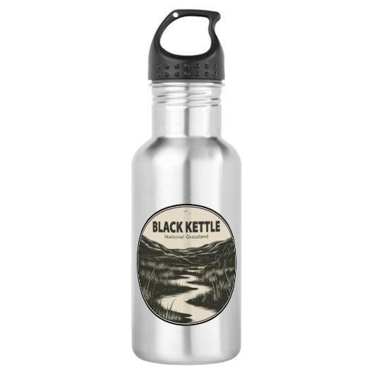 Black Kettle National Grassland Stream Waterfles (Voorkant)
