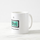 Black Key and Turquoise Real Estate Business Mug Koffiemok (Voorkant rechts)