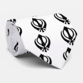 Black Khanda Stropdas (Opgerold)