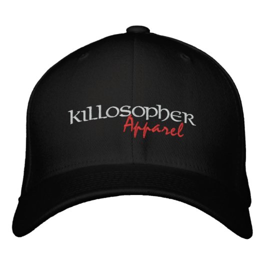 Black Killosopher Apparel Flexfit Pet (Voorkant)