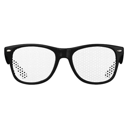Black Kinder Retro Party Shades Zonnebril (Voorkant)