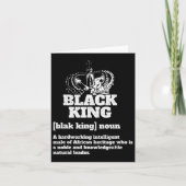 Black King Afro-Amerikaanse trots zwart Kaart (Voorkant)