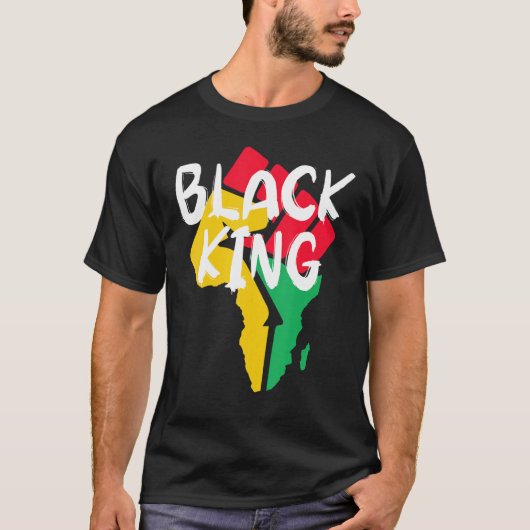 Black King Black History Month African American Bl T-shirt (Voorkant)