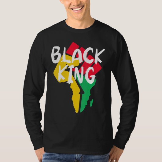 Black King Black History Month African American Bl T-shirt (Voorkant)