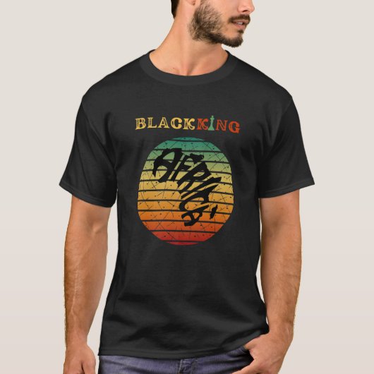 Black King Black History T-shirt voor kinderen Man (Voorkant)