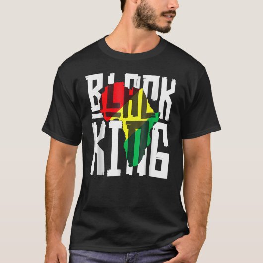 Black King Black Power Black — geschiedenismaand z T-shirt (Voorkant)
