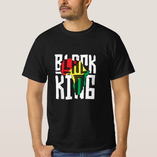 Black King Boys Man Geschiedenis Maand Afrika Trib T-shirt (Voorkant)