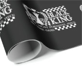 Black King Chess Piece Black African American Mann Cadeaupapier (Rol Hoek)