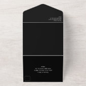 Black King Chess Pineersels Gay Wedding All In One Uitnodiging (Buitenkant)