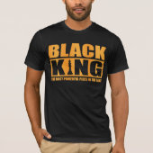Black King Chess T-shirt (Voorkant)