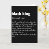 Black King Definition African Pride Black History  Kaart (Gele Bloem)