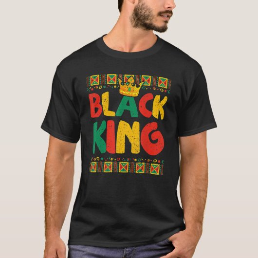 Black King History Month Proud Afro African Queen T-shirt (Voorkant)