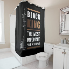 Black King is het belangrijkste stuk in het spel 1 Douchegordijn