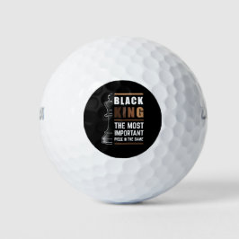 Black King is het belangrijkste stuk in het spel 1 Golfballen