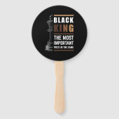 Black King is het belangrijkste stuk in het spel 1 Handwaaier (Voorkant)