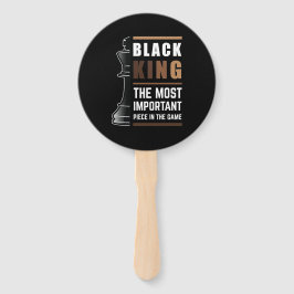 Black King is het belangrijkste stuk in het spel 1 Handwaaier