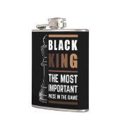 Black King is het belangrijkste stuk in het spel 1 Heupfles (Links)