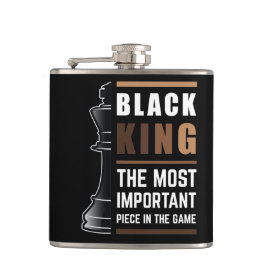 Black King is het belangrijkste stuk in het spel 1 Heupfles