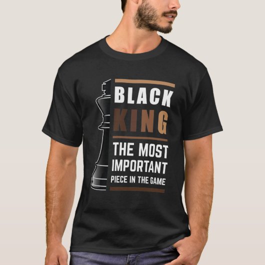 Black King is het belangrijkste stuk in het spel 1 T-shirt (Voorkant)