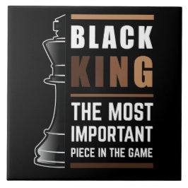 Black King is het belangrijkste stuk in het spel 1 Tegeltje
