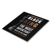Black King is het belangrijkste stuk in het spel 1 Tegeltje (Zijkant)