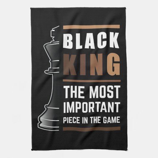 Black King is het belangrijkste stuk in het spel 1 Theedoek (Verticaal)