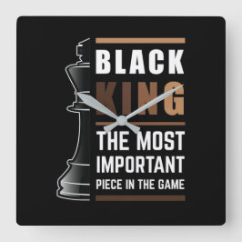 Black King is het belangrijkste stuk in het spel 1 Vierkante Klok