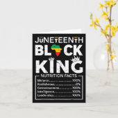 Black King Juneteenth 1865 Onafhankelijkheidsdag z Kaart (Gele Bloem)