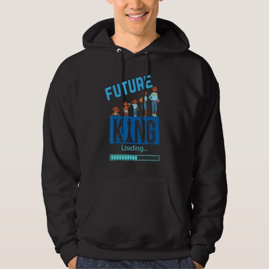 Black King Loading Future Melanin Kings Bruh Bro S Hoodie (Voorkant)