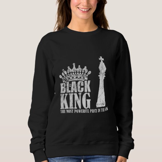 Black King machtigste punthaas Trui (Voorkant)