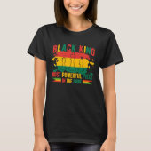 Black King Most Powerful Piece Black History Month T-shirt (Voorkant)
