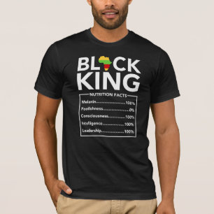 Black King Nutrition Facts Empowerment Black King T-shirt