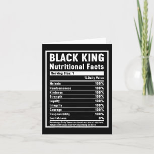 Black King Nutritional Facts African Black History Kaart
