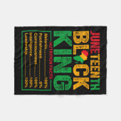 Black King Nutritional Facts Pride Afrikaans Manne Fleece Deken (Voorkant (Horizontaal))