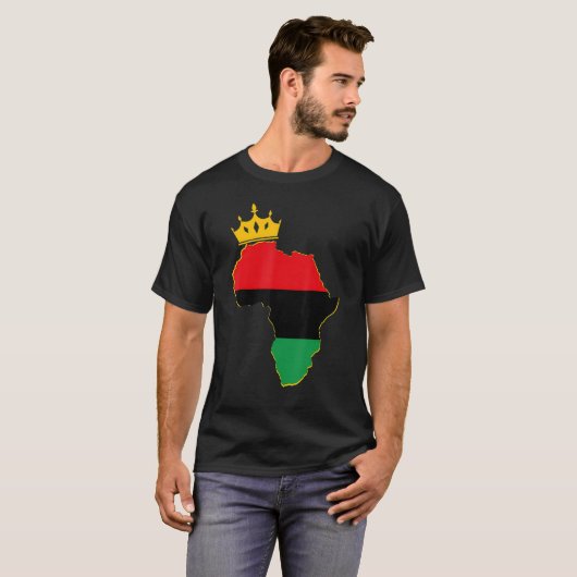 Black King Queen Couple Matching African American  T-shirt (Voorkant volledig)