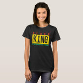 Black King The Most Powerful Piece In The Game Dad T-shirt (Voorkant volledig)