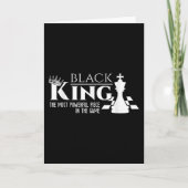 Black King - The Most Powerful Piece In The Game - Kaart (Voorkant)