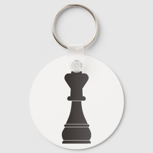 Black kingchess piece sleutelhanger (Voorkant)