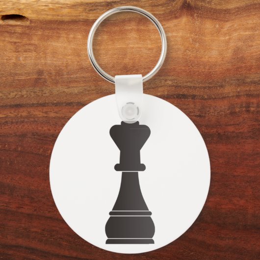 Black kingchess piece sleutelhanger (Voorkant)