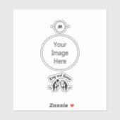 Black Kings and Queens Black Leo Leeuw en Leeuwin Sticker (Vel)