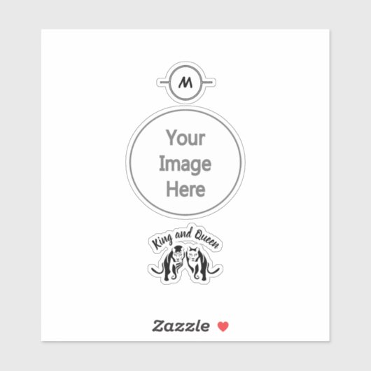 Black Kings and Queens Black Leo Leeuw en Leeuwin Sticker (Vel)